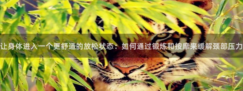 bbin视讯游戏平台：让身体进入一个更舒适的放松状态：如何通过锻炼和按摩来缓解颈部压力