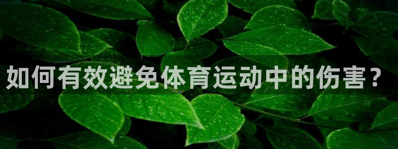 bbin视讯游戏官网：如何有效避免体育运动中的伤害？